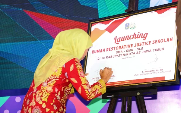 Gubernur Khofifah Resmikan RRJS Sebagai Wadah Keadilan Restoratif