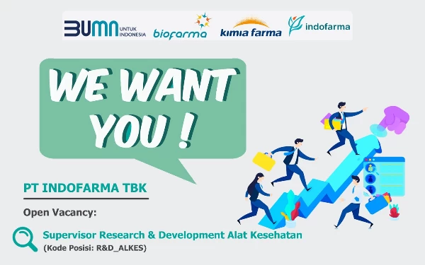 Thumbnail Berita - Loker BUMN Terbaru, INDOFARMA Buka Rekrutmen Posisi Supervisor!