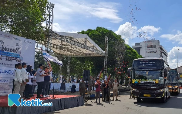 Pemkab Jember Berangkatkan 8 Bus Mudik Arus Balik Gratis