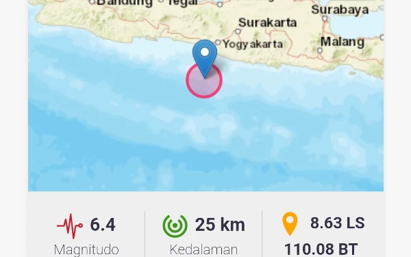 Thumbnail Berita - BREAKING NEWS! Gempa M 6,4 di Bantul Terasa Kuat Hingga ke Jember