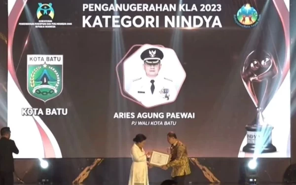 Raih Dua Penghargaan Kota Layak Anak 2023, Wali Kota Batu: Kolaborasi Bersama