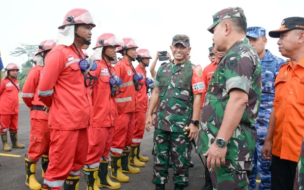 KSAD Pantau Penanganan Karhutla di Provinsi Sumatra Selatan