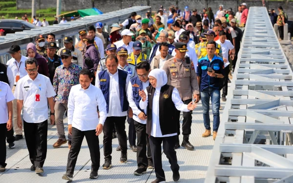 Telan Anggaran  Rp11 Miliar, Jembatan Mujur II Diresmikan Gubernur Jatim