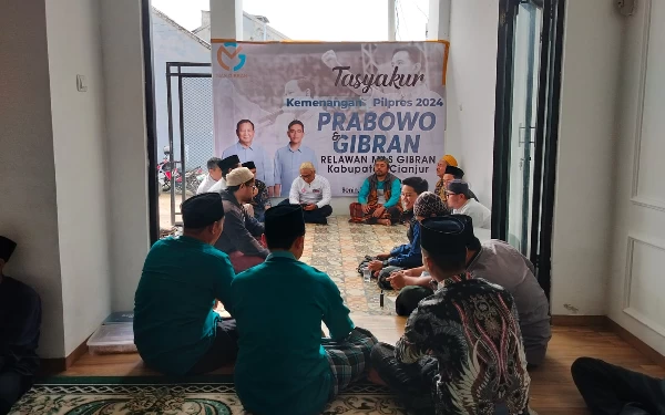 Thumbnail Berita - Relawan Mas Gibran Cianjur Gelar Tasyakuran Kemenangan Pilpres 2024