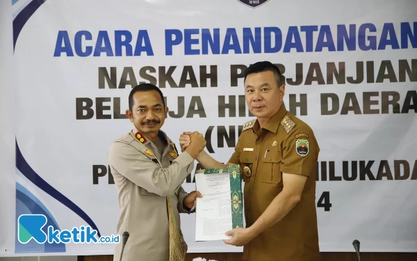 Thumbnail Berita - NPHD Pengamanan Pemilukada Kaimana 2024 Ditandatangani, Bupati Freddy Thie Ajak Jaga Kondusifitas