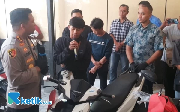 Polresta Sidoarjo Kembalikan Motor Curian, Begini Ungkapan Gembira Korban Curanmor