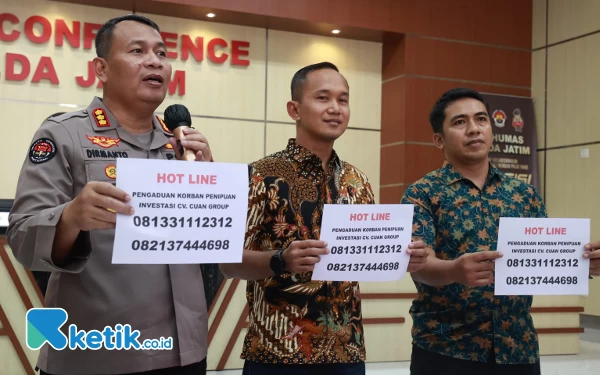 Thumbnail Berita - Polda Jatim Buka Hotline Bagi Korban Penipuan Investasi CV Cuan Group