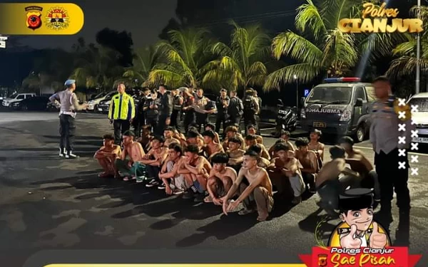 Thumbnail Berita - Pesta Miras di Malam Takbiran, Polres Cianjur Amankan 57 Remaja