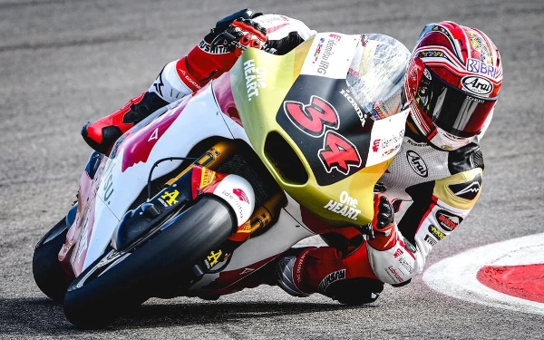 Mario Aji Start dari Posisi 27 di Race Moto2 GP Spanyol Sore Nanti