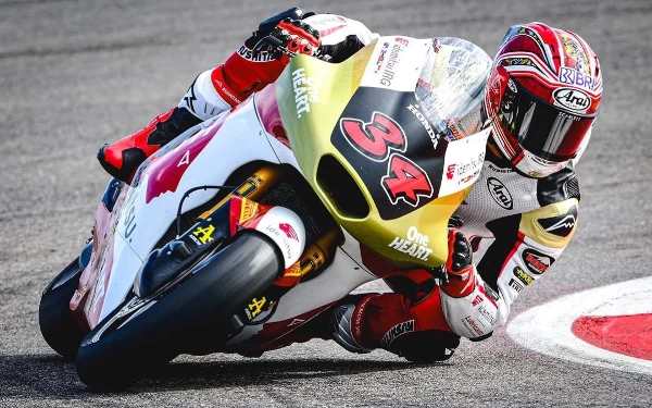 Thumbnail Berita - Hasil Race Moto2 GP Spanyol 2024, Mario Aji Finis Naik 11 Posisi, Nyaris Poin!