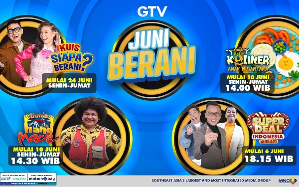 Thumbnail Berita - Juni Makin Happy Bersama Deretan Program Paling Berani dari GTV