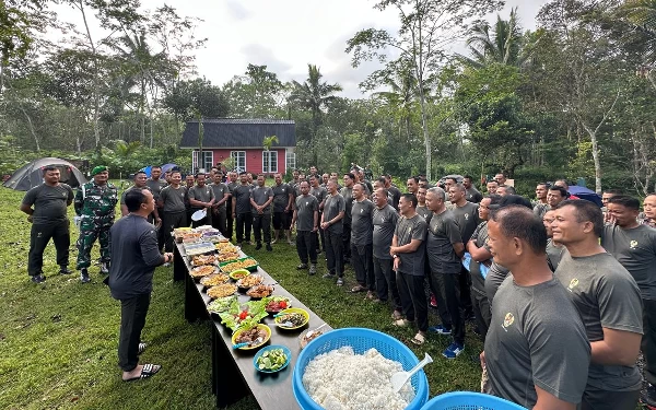 Apel Danramil dan Babinsa Ditutup Dandim Sleman dengan Jam Komandan