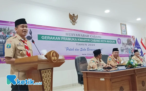 Thumbnail Berita - Buka Muscab Pramuka Kota Madiun, Kiagus Firdaus Tekankan Musyawarah Mufakat