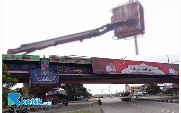 Akibat Mobil Crane Rusak, Dua Pekerja Dinas PU Jatuh dari Ketinggian 20 Meter