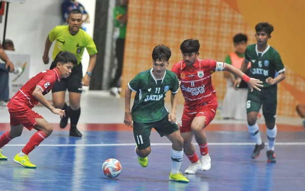 Thumbnail Berita - PON 2024: Futsal Jatim Tundukkan Sulawesi Barat 4-1, Jaga Asa Lolos dari Fase Grup