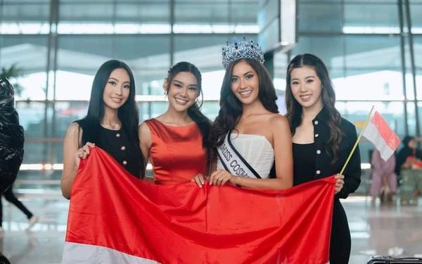 Thumbnail Puteri Indonesia lainnya nampak kompak mensupport Tata Juliastrid menuju Miss Cosmo International (Foto: Instagram @officialputeriindonesia)