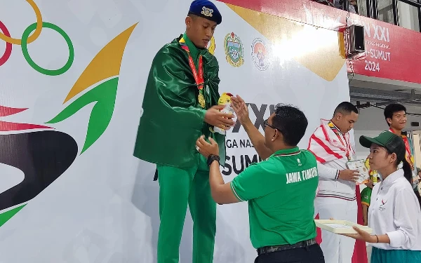 Thumbnail Berita - Cabor Taekwondo Jatim Tambah 3 Medali Emas di PON 2024