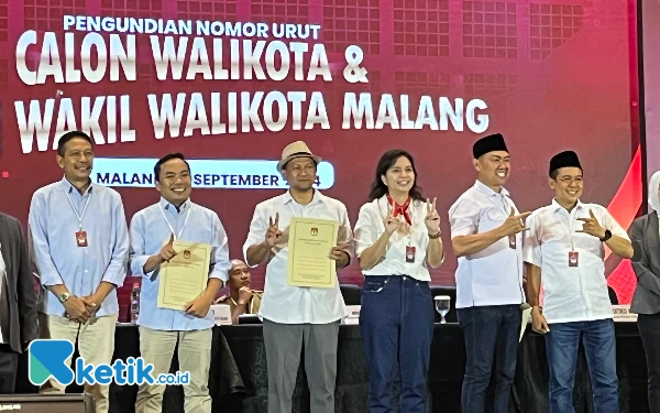 Thumbnail Berita - Jangan Sampai Tertukar! Ini Nomor Urut Calon Wali Kota dan Wakil Wali Kota Malang untuk Pilkada 2024