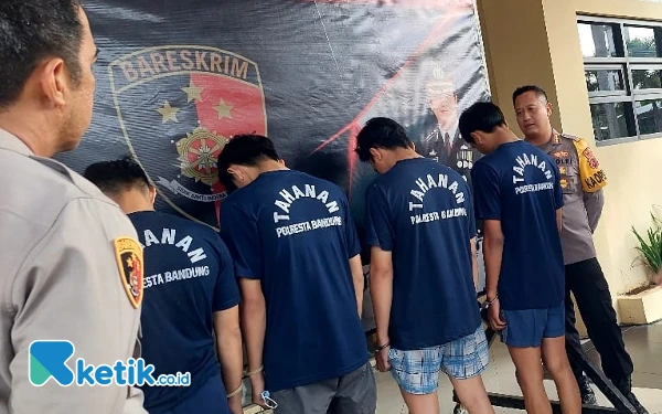 Polresta Bandung Tangkap 6 Bobotoh Tersangka Penganiayaan Steward