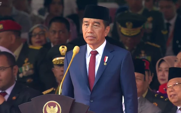 Pesan Terakhir Presiden Jokowi di HUT ke-79 TNI