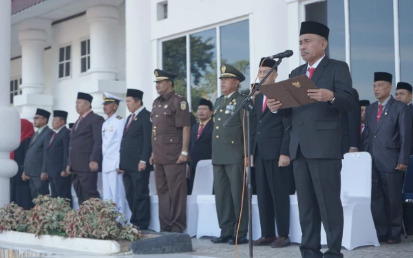 Thumbnail Berita - Upacara Peringatan Hari Sumpah Pemuda, Pjs Bupati Asahan Sampaikan Pidato Menpora