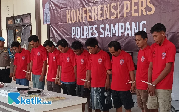 Dukung Asta Cita Presiden Prabowo, Polres Sampang Tangkap 9 Pelaku Judi Online