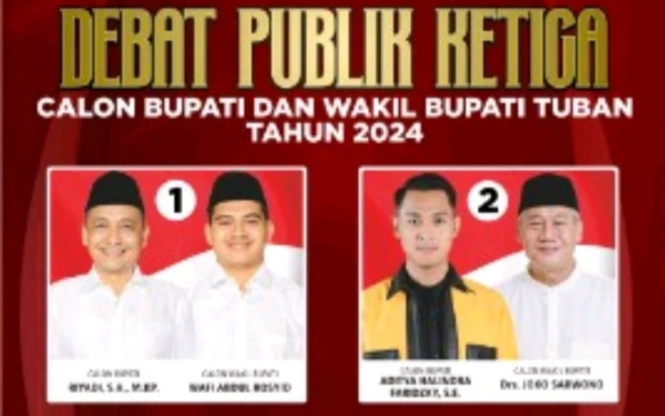 Thumbnail Berita - Debat Pamungkas Pilkada Tuban Bahas Sinkronisasi Pembangunan Daerah dan Persatuan