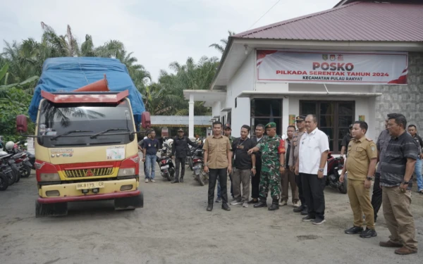 Wakil Bupati Asahan Tinjau Empat Lokasi TPS Sehari Sebelum Pilkada Serentak