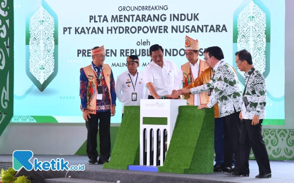 Lakukan Groundbreaking PLTA Mentarang Induk, Jokowi: Wujud Kerja Sama Indonesia-Malaysia